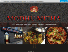 Tablet Screenshot of modhu-mitha.com